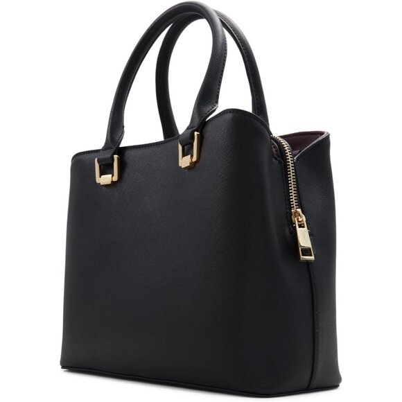 Lightweight Women's Legoirii Tote Bag - Stylish Black Design with Zipper Closure - Picture 2 of 5